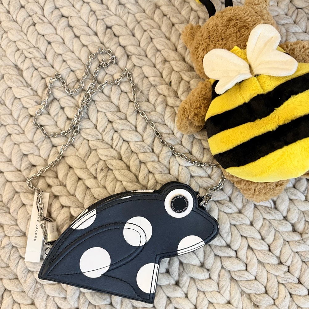 NWT Marc Jacobs Mini Frog-Shaped Polka Dot Crossbody Bag